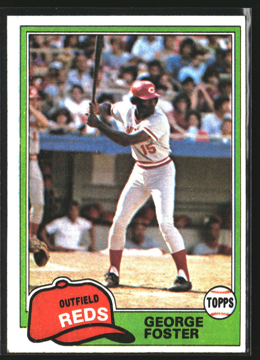 George Foster 1981 Topps 200 Cincinnati Reds Excellent
