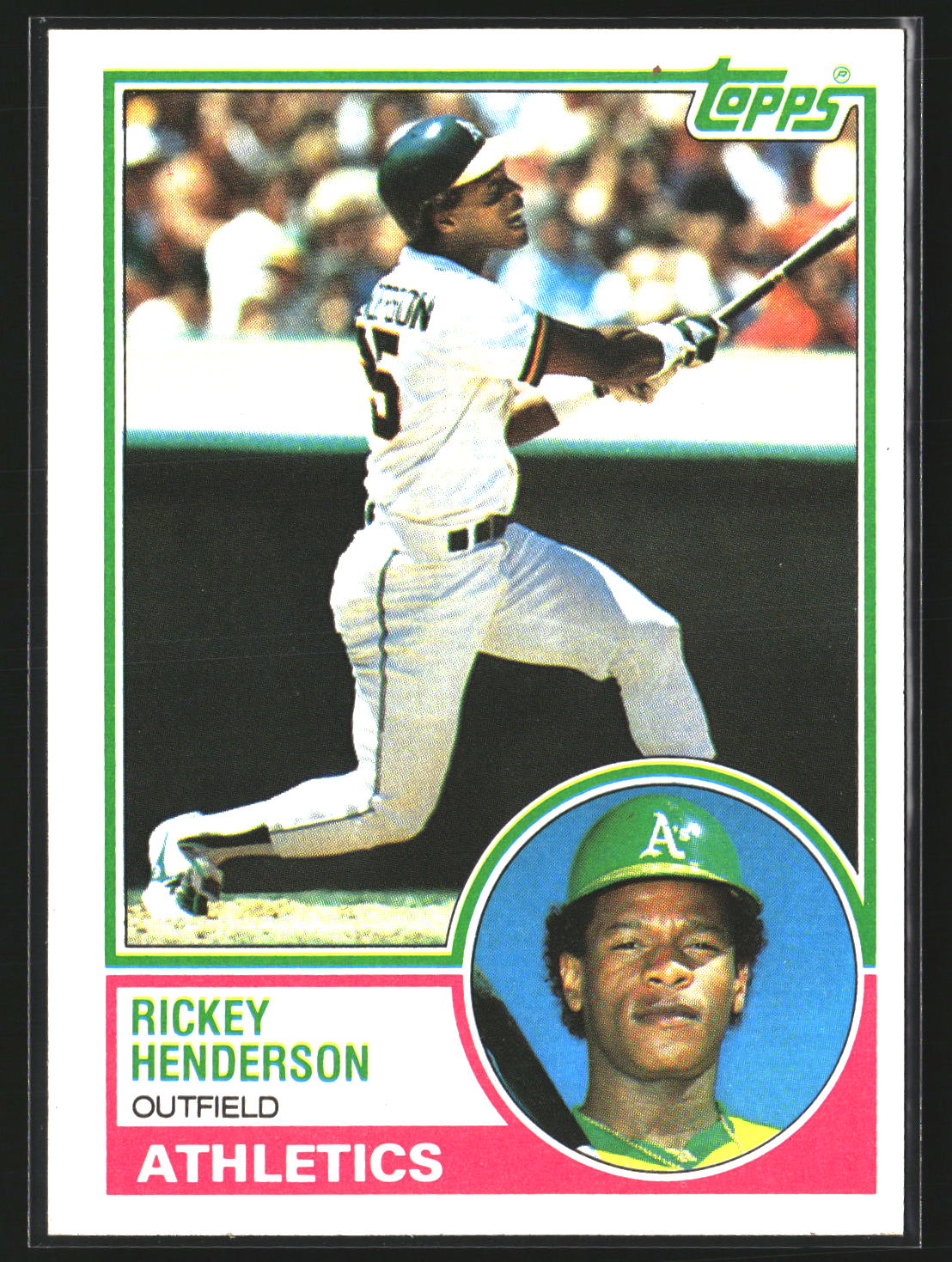 Rickey Henderson 1983 Topps 180 Oakland Athletics
