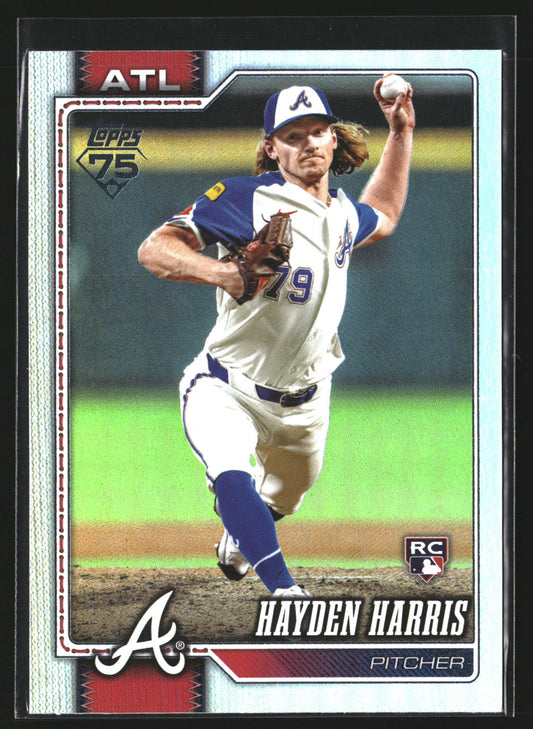 Hayden Harris 2026 Topps 410 Rainbow Foil RC RC Atlanta Braves