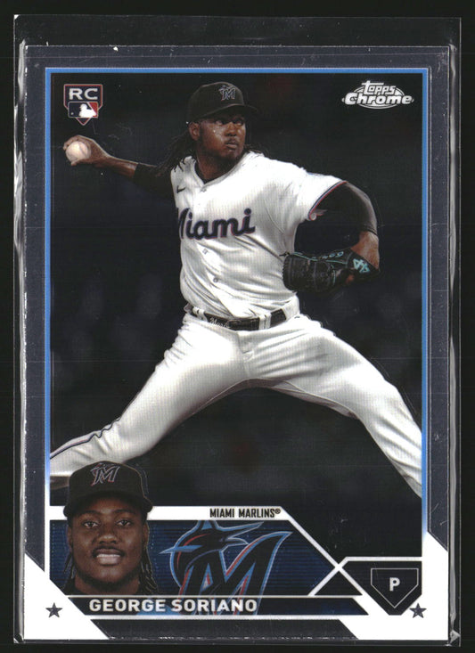 George Soriano 2023 Topps Chrome Update USC137 RC RC Miami Marlins