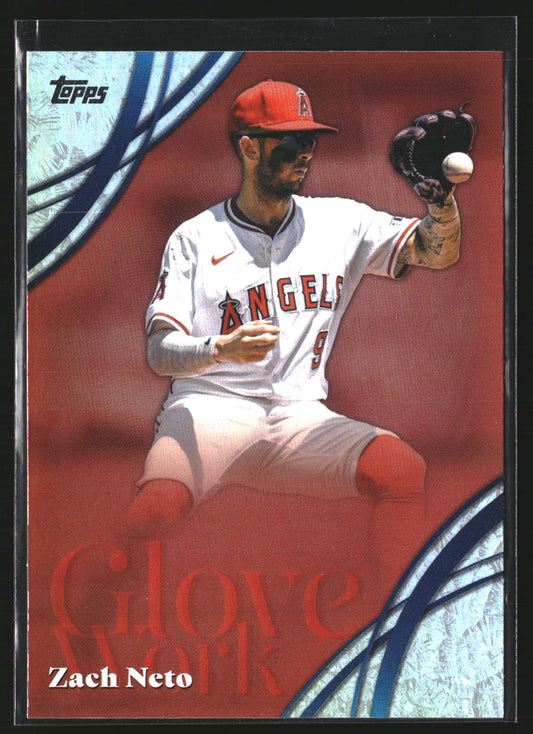 Zach Neto 2026 Topps GW-57 Glove Work Los Angeles Angels