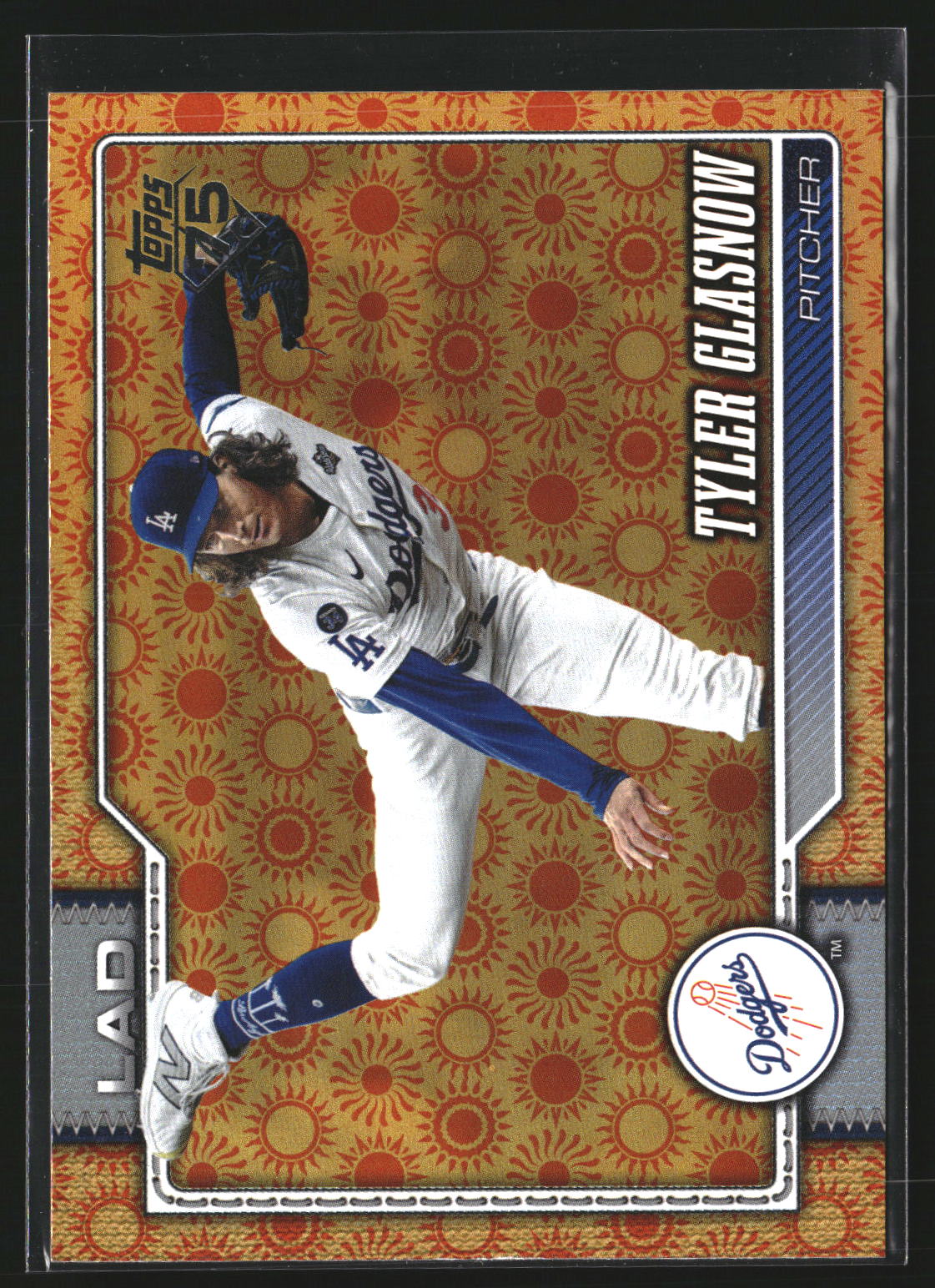 Tyler Glasnow 2026 Topps 629 Holiday Los Angeles Dodgers