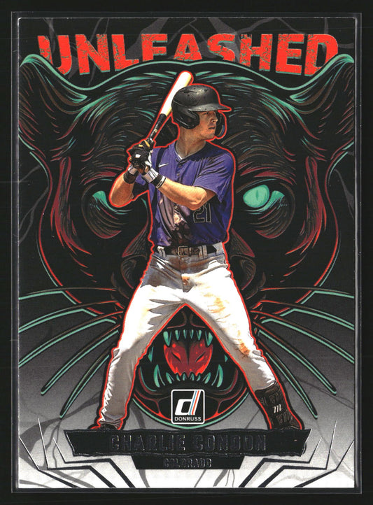 Charlie Condon 2025 Donruss 15 Unleashed Colorado Rockies
