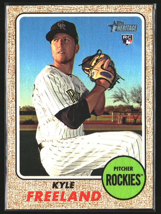 Kyle Freeland 2017 Topps Heritage 666 RC RC Colorado Rockies