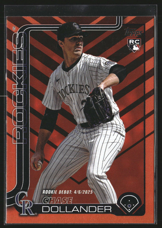 Chase Dollander 2025 Topps Update US259 Holiday Colorado Rockies