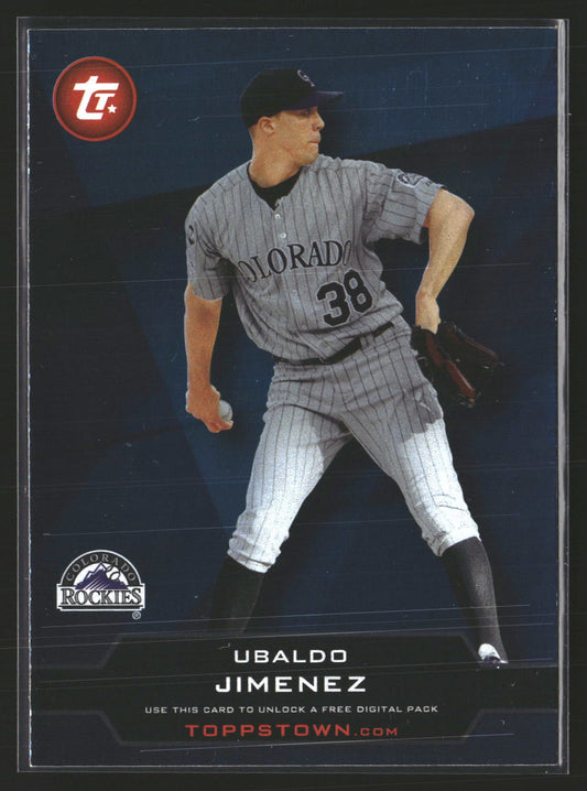 Ubaldo Jimenez 2011 Topps TT-44 Topps Town (Series 1) Colorado Rockies