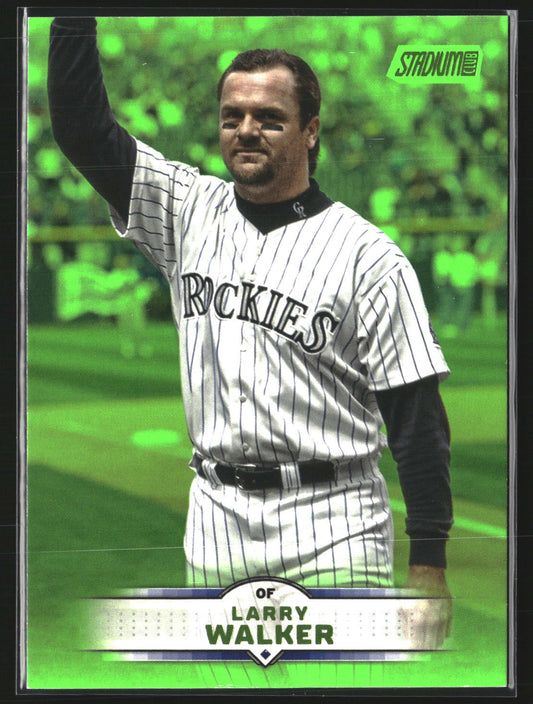 Larry Walker 2025 Stadium Club 36 Lime Green Colorado Rockies