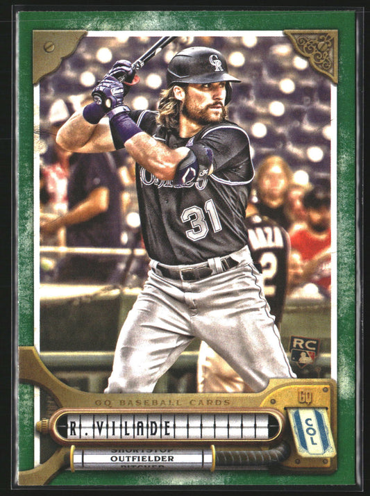 Ryan Vilade 2022 Topps Gypsy Queen 173 Green Colorado Rockies