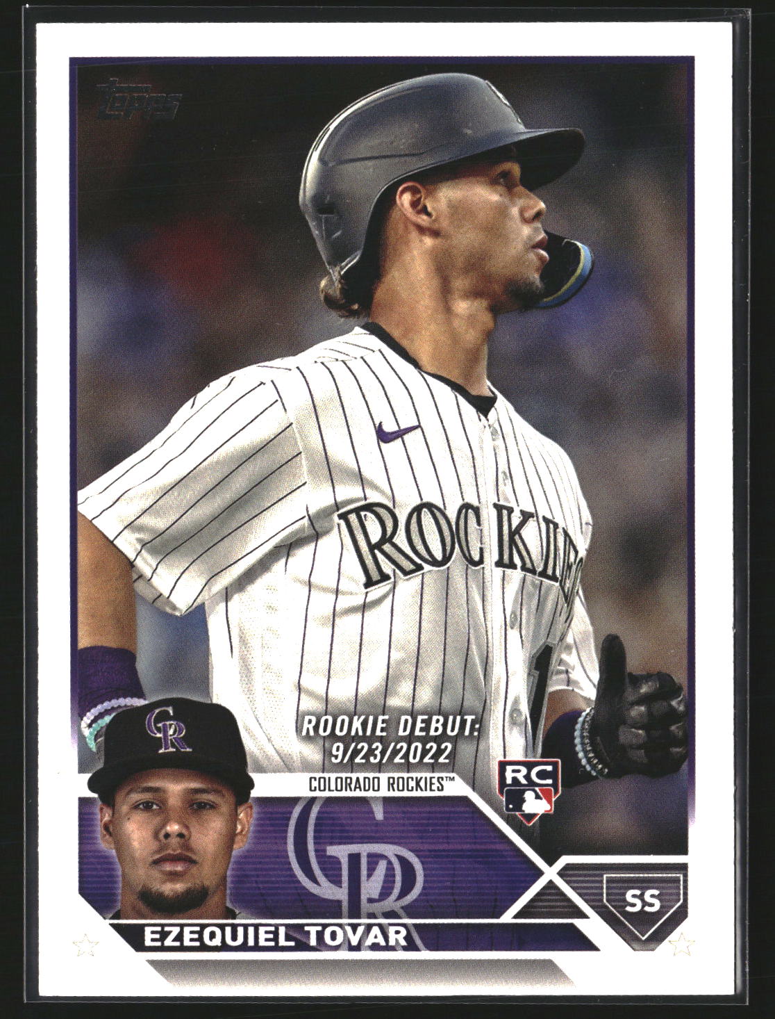 Ezequiel Tovar 2023 Topps Update US283 Colorado Rockies