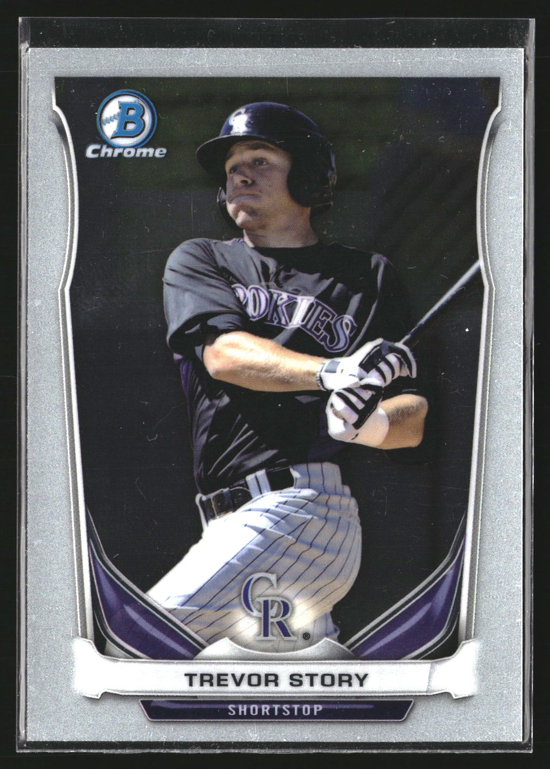 Trevor Story 2014 Bowman Draft CTP-74 Chrome Top Prospects Colorado Rockies
