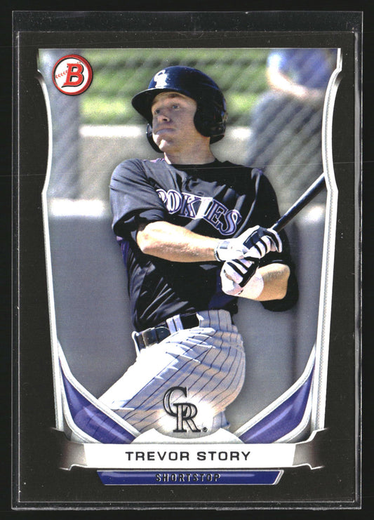 Trevor Story 2014 Bowman Draft CTP-74 Chrome Top Prospects Colorado Rockies