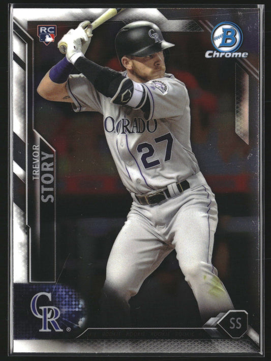 Trevor Story 2016 Bowman Chrome 57 RC RC Colorado Rockies