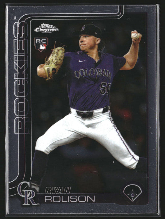 Ryan Rolison 2025 Topps Chrome Update USC123 RC RC Colorado Rockies