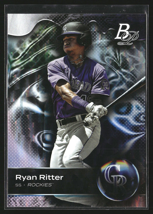 Ryan Ritter 2023 Bowman Platinum TOP-21 Top Prospects Colorado Rockies