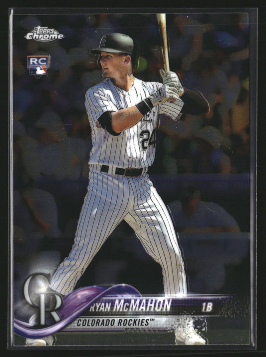 Ryan McMahon 2018 Topps Chrome 21 RC RC Colorado Rockies