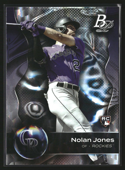Nolan Jones 2023 Bowman Platinum 40 Ice Foil RC RC Colorado Rockies