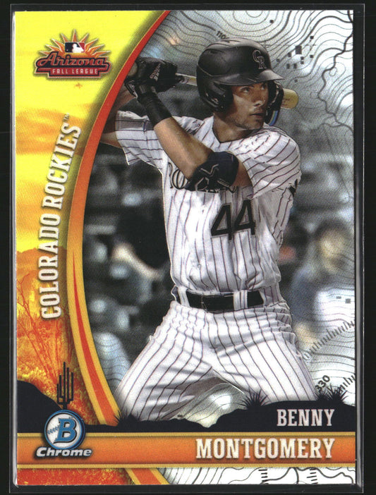 Benny Montgomery 2024 Bowman Chrome AFLS-11 2023 AFL Fall Stars Colorado Rockies