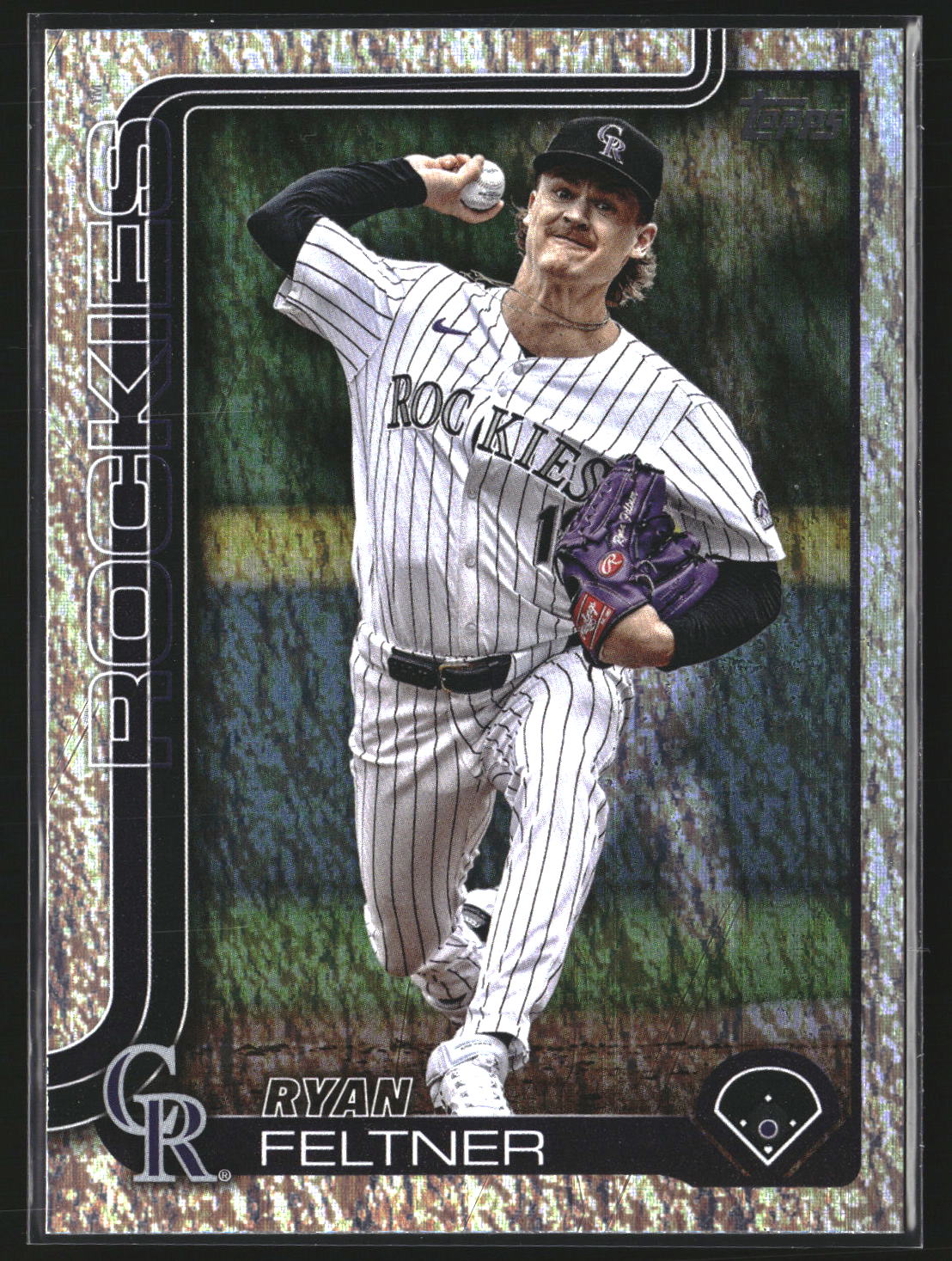 Ryan Feltner 2025 Topps 444 Holo Foil Colorado Rockies