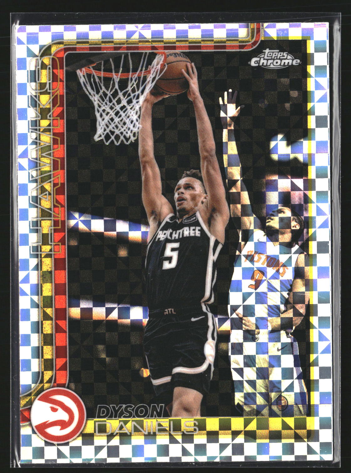 Dyson Daniels 2025-26 Topps Chrome Update 59 X-Fractor Atlanta Hawks