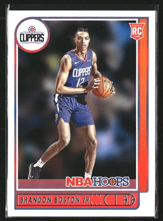 Brandon Boston Jr. 2021-22 Hoops 233 RC RC Los Angeles Clippers