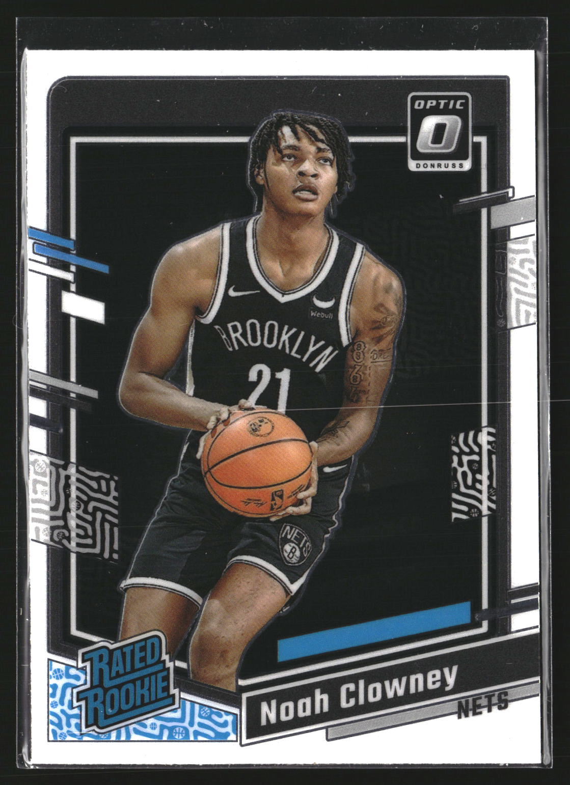 Noah Clowney 2023-24 Donruss Optic 205 RC RC Brooklyn Nets