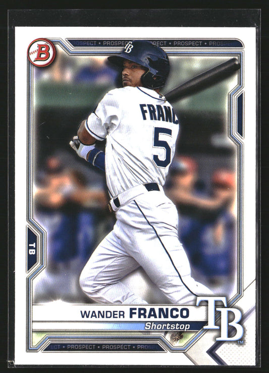 Wander Franco 2021 Bowman BP-57 Prospects Camo Tampa Bay Rays