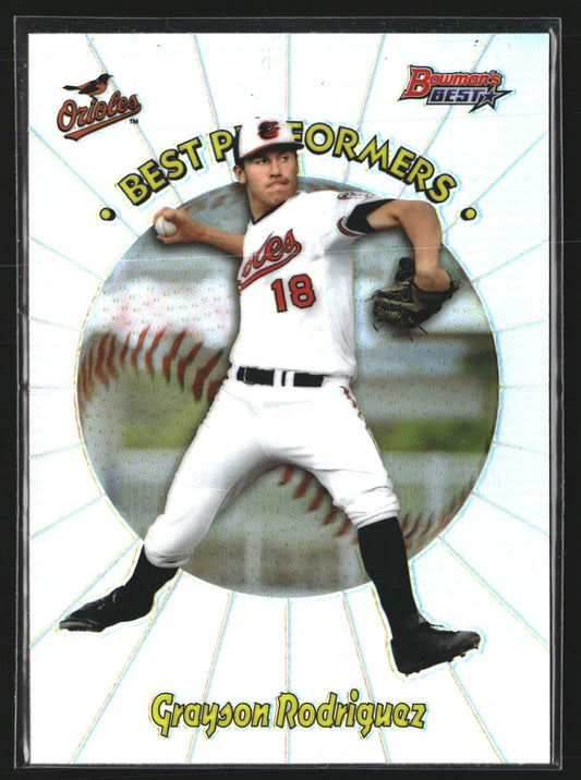 Grayson Rodriguez 2018 Bowman's Best 98BP-GR 1998 Best Performers Orioles
