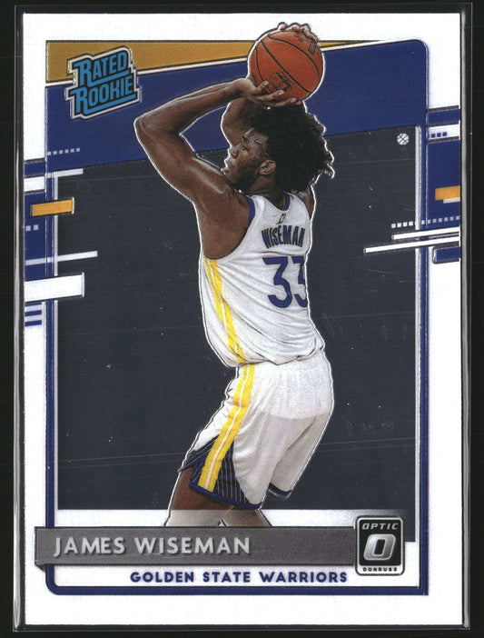 James Wiseman 2020-21 Donruss Optic 152 RC RC Golden State Warriors