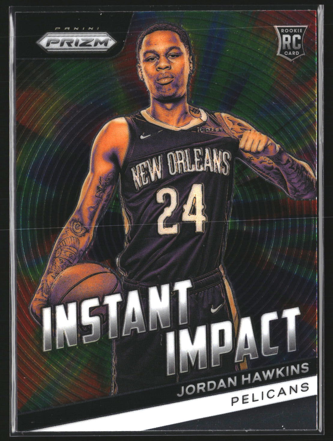 Jordan Hawkins 2023-24 Panini Prizm 13 Instant Impact New Orleans Pelicans