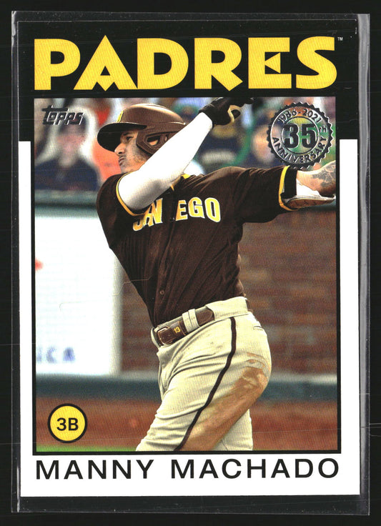 Manny Machado 2021 Topps 86B-37 1986 Topps Baseball 35th (Series 2) Padres