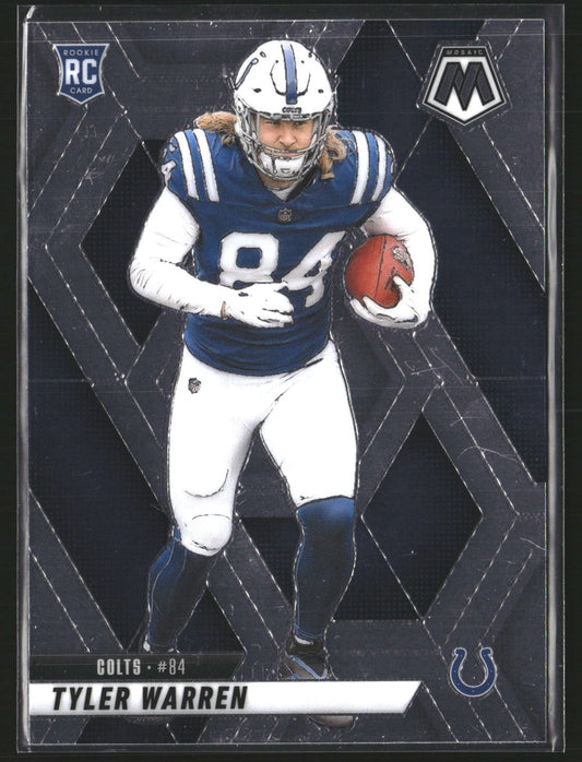 Tyler Warren 2025 Panini Mosaic 354 RC RC Indianapolis Colts