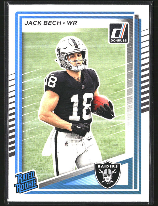 Jack Bech 2025 Donruss 320 RC RC Las Vegas Raiders