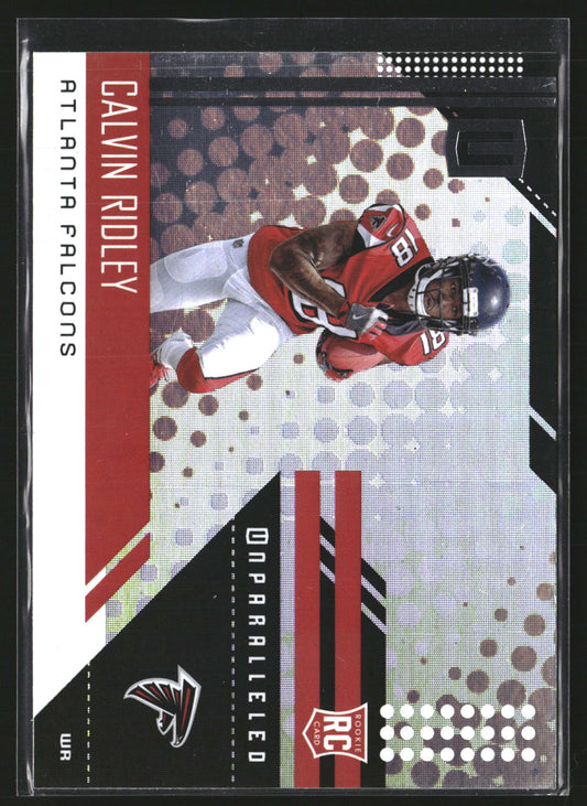 Calvin Ridley 2018 Panini Unparalleled 221 RC RC Atlanta Falcons