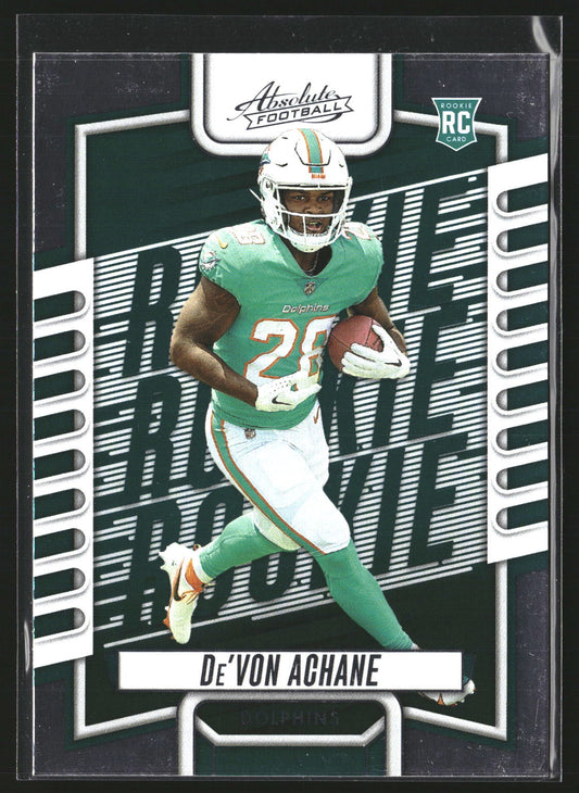 De'Von Achane 2023 Panini Absolute 130 Green Miami Dolphins