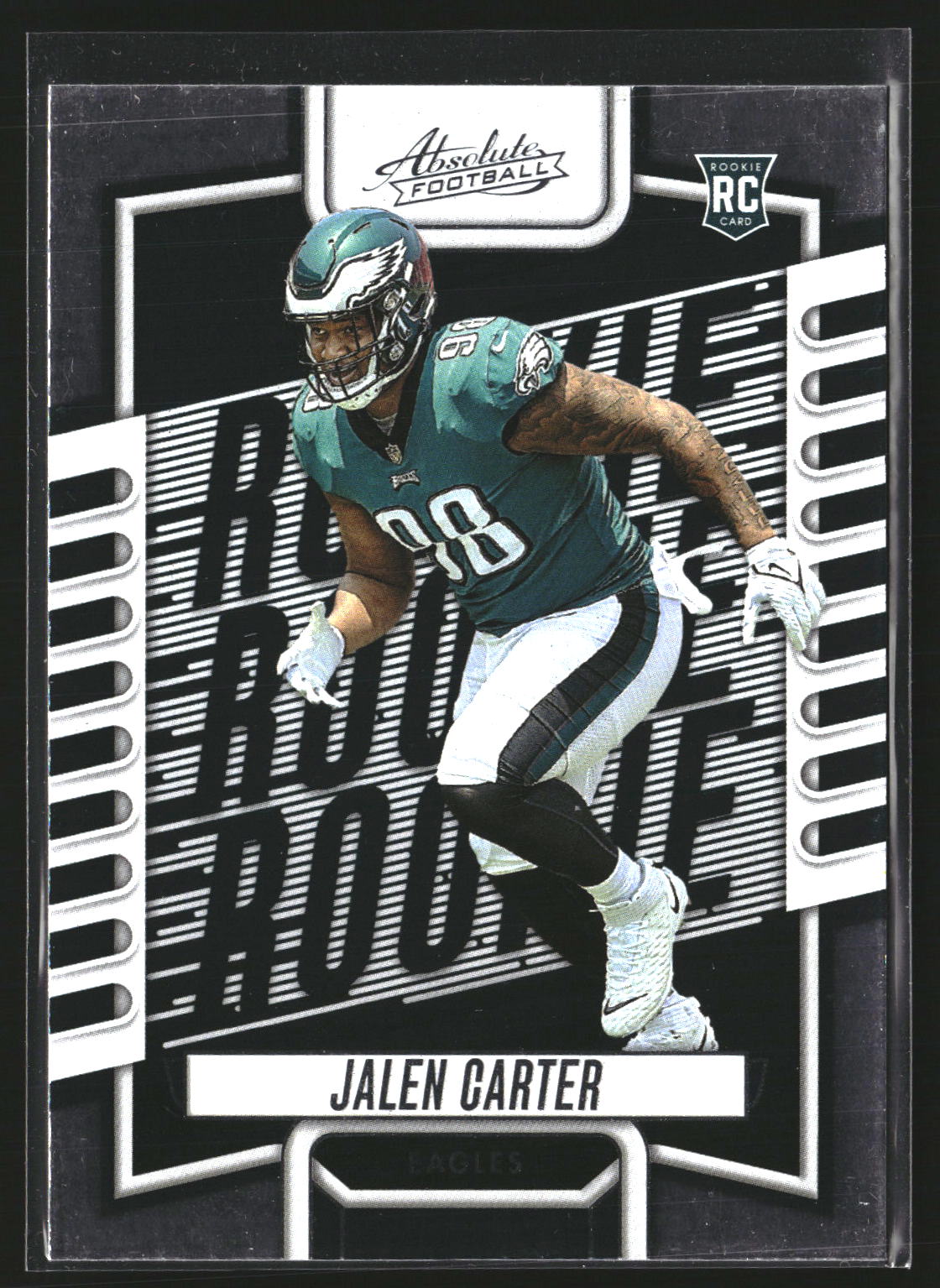 Jalen Carter 2023 Panini Absolute 107 Retail RC RC Philadelphia Eagles