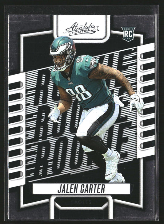 Jalen Carter 2023 Panini Absolute 107 Retail RC RC Philadelphia Eagles