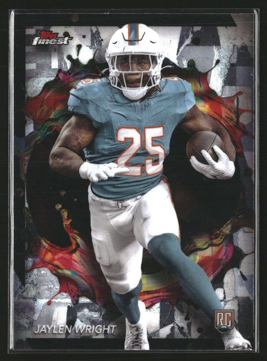 Jaylen Wright 2024 Finest 296 RC RC Miami Dolphins