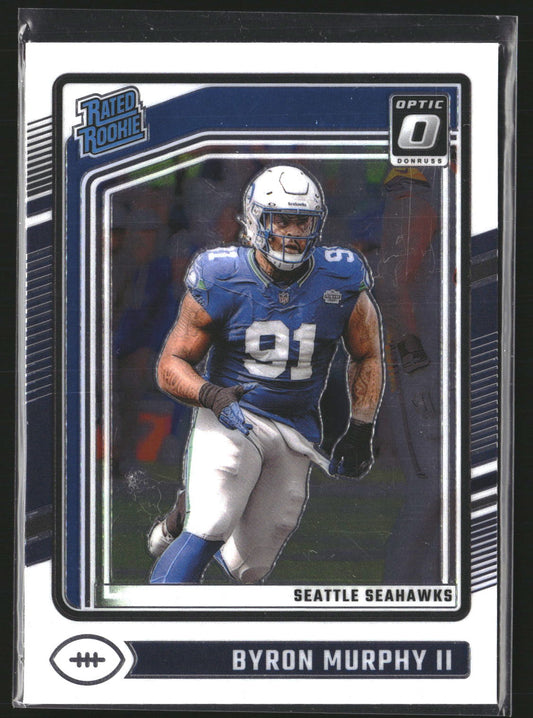 Byron Murphy II 2024 Donruss Optic 217 RC RC Seattle Seahawks