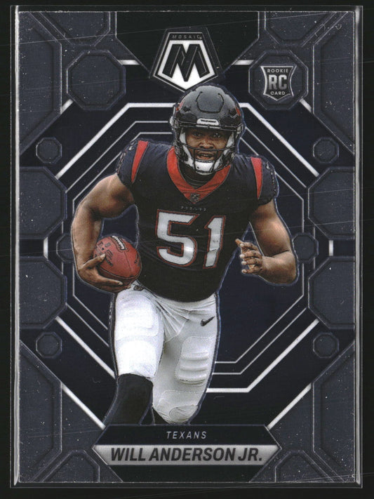 Will Anderson Jr. 2023 Panini Mosaic 376 RC RC Houston Texans