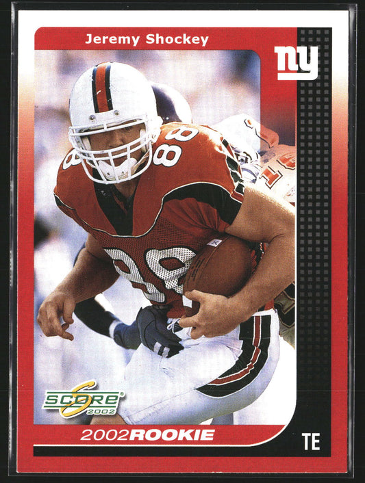 Jeremy Shockey 2002 Score 294 RC RC New York Giants