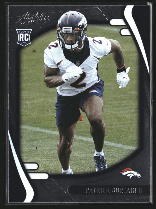 Patrick Surtain II 2021 Panini Absolute 143 Retail RC RC Denver Broncos