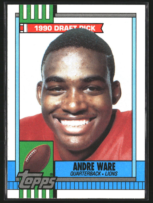 Andre Ware 1990 Topps 349 RC RC Detroit Lions