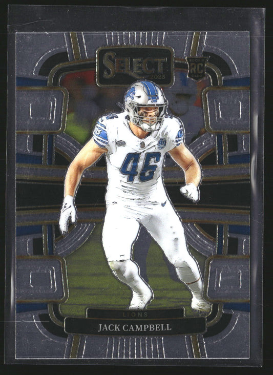 Jack Campbell 2023 Panini Select 33 RC RC Detroit Lions