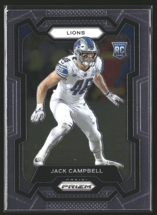 Jack Campbell 2023 Panini Prizm 330 RC RC Detroit Lions
