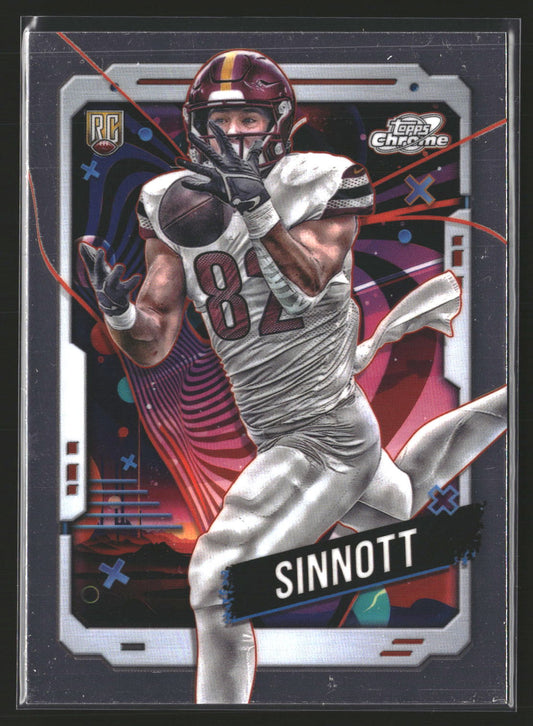 Ben Sinnott 2024 Topps Chrome Cosmic 199 RC RC Washington Commanders