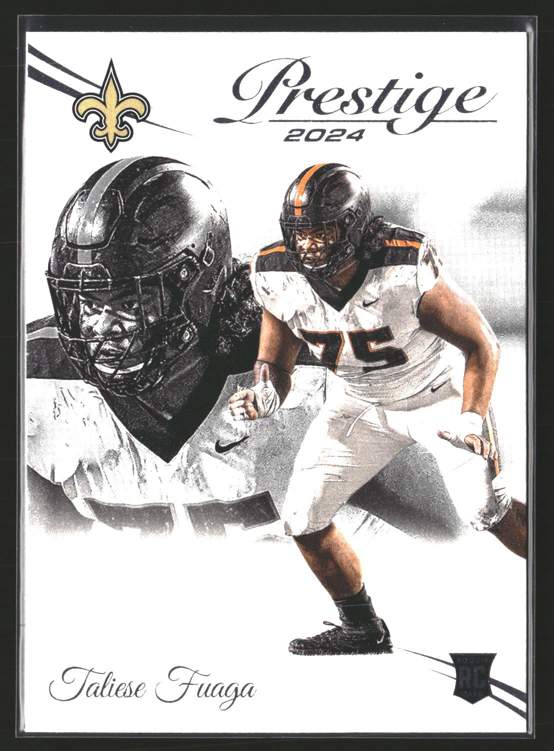 Taliese Fuaga 2024 Panini Prestige 312 RC RC New Orleans Saints