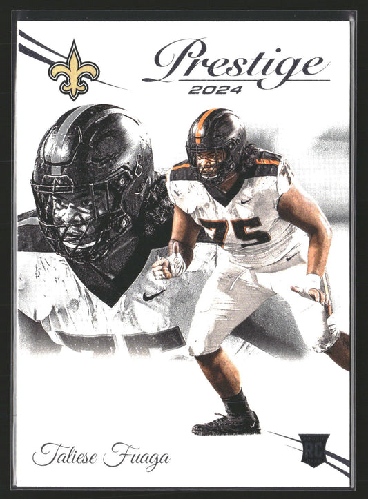 Taliese Fuaga 2024 Panini Prestige 312 RC RC New Orleans Saints