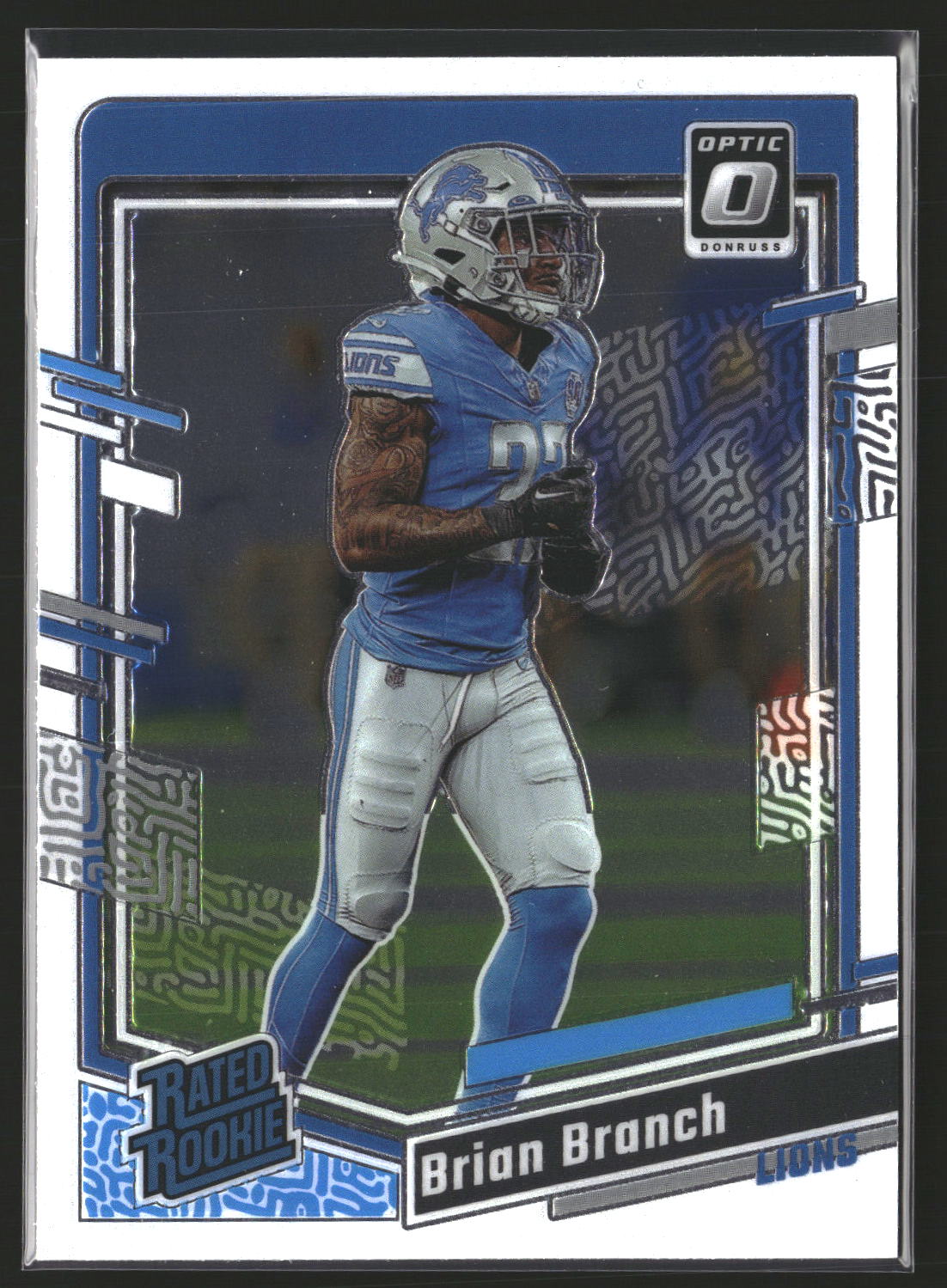Brian Branch 2023 Donruss Optic 233 RC RC Detroit Lions