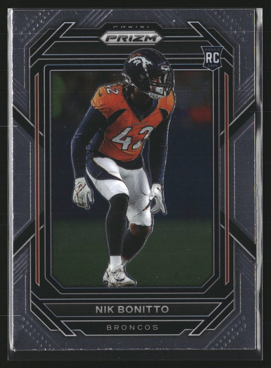 Nik Bonitto 2022 Panini Prizm 398 RC RC Denver Broncos
