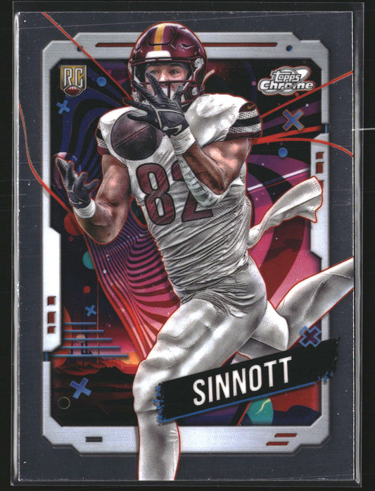 Ben Sinnott 2024 Topps Chrome Cosmic 199 RC RC Washington Commanders